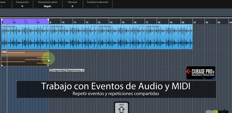 Cubase PRO 9 – Trabajo con Eventos de Audio y MIDI